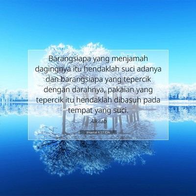 Imamat 6:27 Ayat Alkitab Dijelaskan