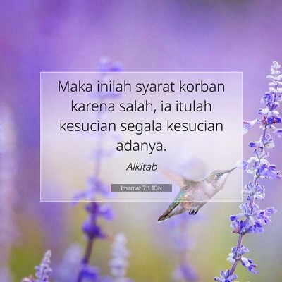 Imamat 7:1 Ayat Alkitab Dijelaskan
