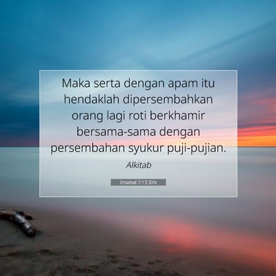 Imamat 7:13 Ayat Alkitab Dijelaskan