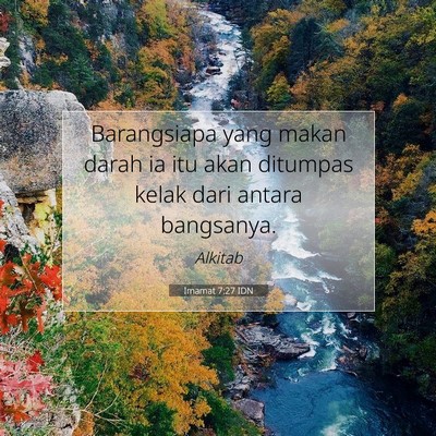 Imamat 7:27 Ayat Alkitab Dijelaskan