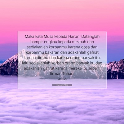 Imamat 9:7 IDN Gambar Ayat Alkitab