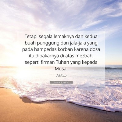 Imamat 9:10 Ayat Alkitab Dijelaskan