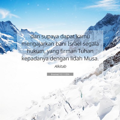 Imamat 10:11 Ayat Alkitab Dijelaskan