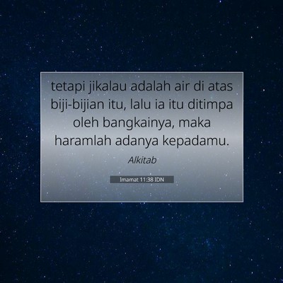 Imamat 11:38 Ayat Alkitab Dijelaskan
