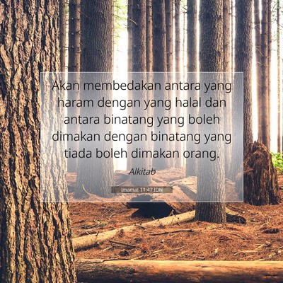 Imamat 11:47 Ayat Alkitab Dijelaskan