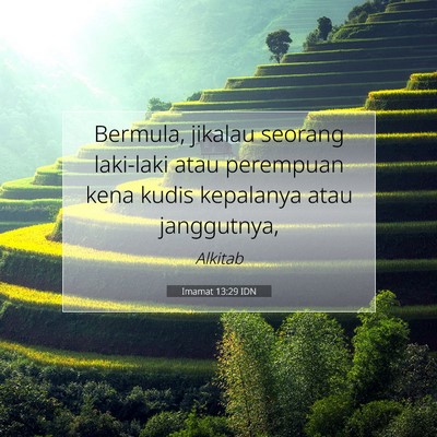 Imamat 13:29 Ayat Alkitab Dijelaskan