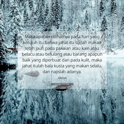 Imamat 13:51 Ayat Alkitab Dijelaskan