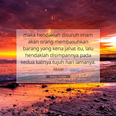 Imamat 13:54 Ayat Alkitab Dijelaskan