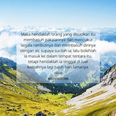 Imamat 14:8 Ayat Alkitab Dijelaskan