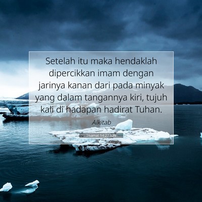 Imamat 14:27 Ayat Alkitab Dijelaskan