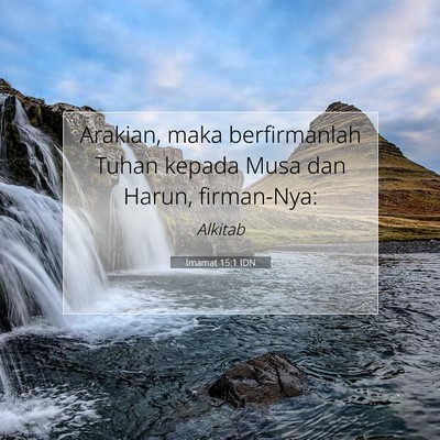 Imamat 15:1 Ayat Alkitab Dijelaskan