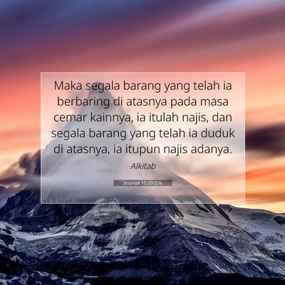 Imamat 15:20 Ayat Alkitab Dijelaskan