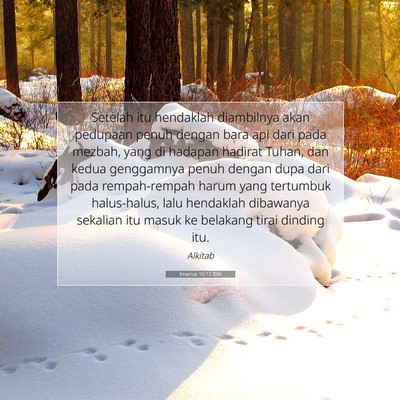 Imamat 16:12 IDN Gambar Ayat Alkitab