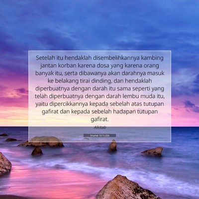 Imamat 16:15 IDN Gambar Ayat Alkitab