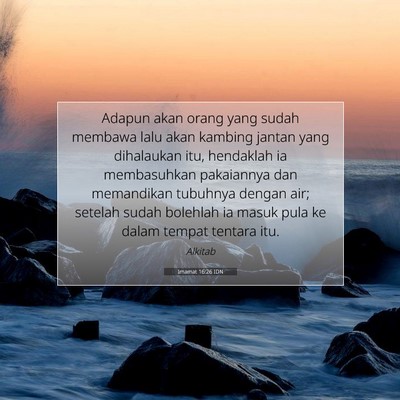 Imamat 16:26 Ayat Alkitab Dijelaskan