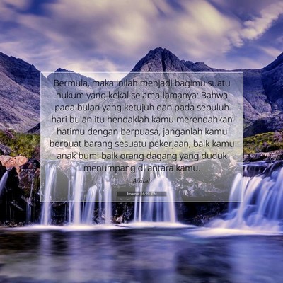 Imamat 16:29 IDN Gambar Ayat Alkitab
