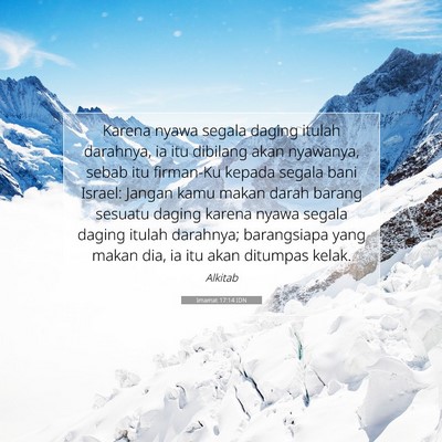 Imamat 17:14 IDN Gambar Ayat Alkitab