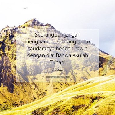 Imamat 18:6 Ayat Alkitab Dijelaskan