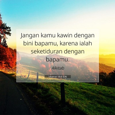 Imamat 18:8 IDN Gambar Ayat Alkitab