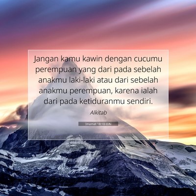 Imamat 18:10 Ayat Alkitab Dijelaskan