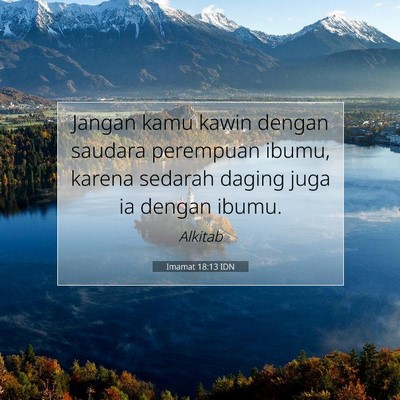 Imamat 18:13 Ayat Alkitab Dijelaskan