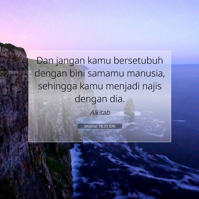 Imamat 18:20 Ayat Alkitab Dijelaskan