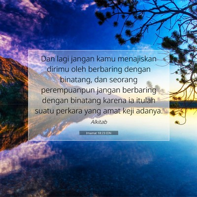Imamat 18:23 Ayat Alkitab Dijelaskan