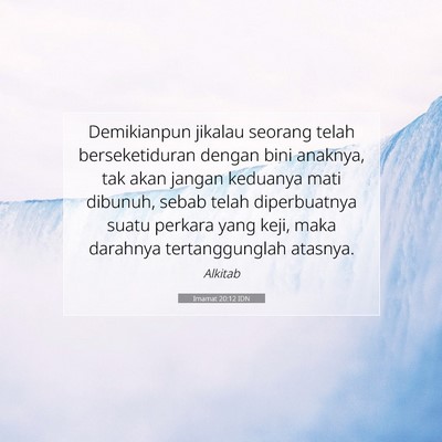 Imamat 20:12 Ayat Alkitab Dijelaskan