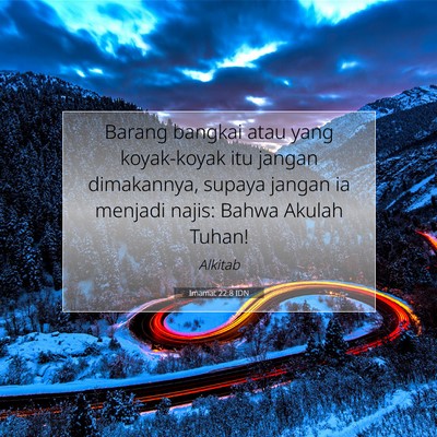 Imamat 22:8 IDN Gambar Ayat Alkitab