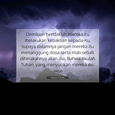 Imamat 22:9 IDN Gambar Ayat Alkitab