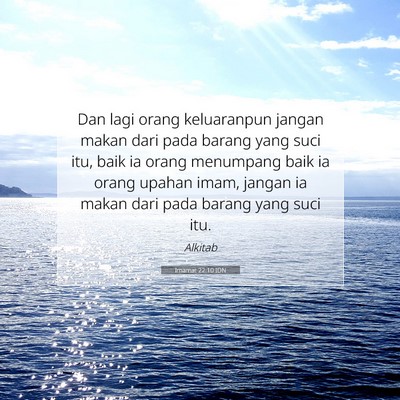 Imamat 22:10 IDN Gambar Ayat Alkitab