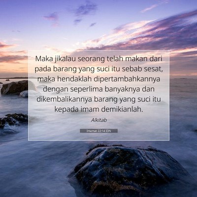 Imamat 22:14 Ayat Alkitab Dijelaskan