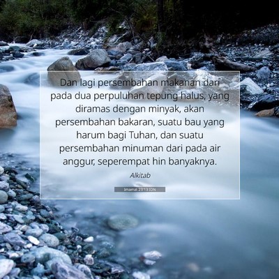 Imamat 23:13 Ayat Alkitab Dijelaskan