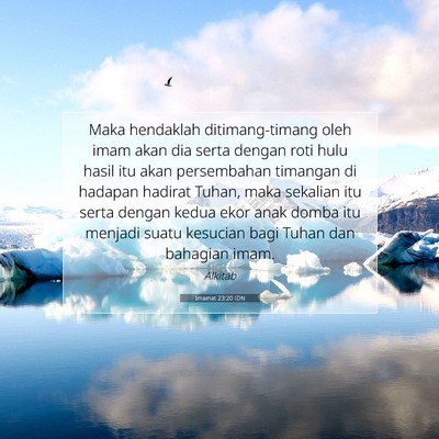 Imamat 23:20 Ayat Alkitab Dijelaskan