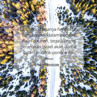 Imamat 23:42 Ayat Alkitab Dijelaskan
