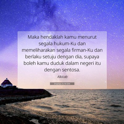 Imamat 25:18 Ayat Alkitab Dijelaskan
