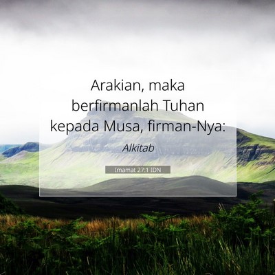 Imamat 27:1 Ayat Alkitab Dijelaskan