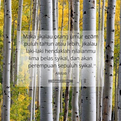 Imamat 27:7 Ayat Alkitab Dijelaskan