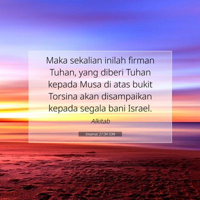 Imamat 27:34 IDN Gambar Ayat Alkitab