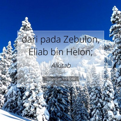 Bilangan 1:9 Ayat Alkitab Dijelaskan