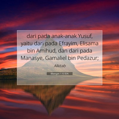 Bilangan 1:10 Ayat Alkitab Dijelaskan
