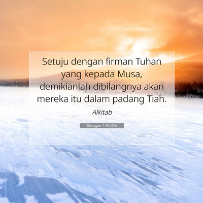 Bilangan 1:19 Ayat Alkitab Dijelaskan