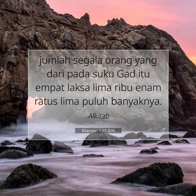 Bilangan 1:25 Ayat Alkitab Dijelaskan