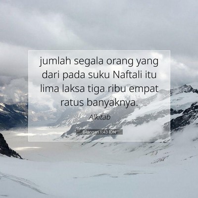 Bilangan 1:43 Ayat Alkitab Dijelaskan