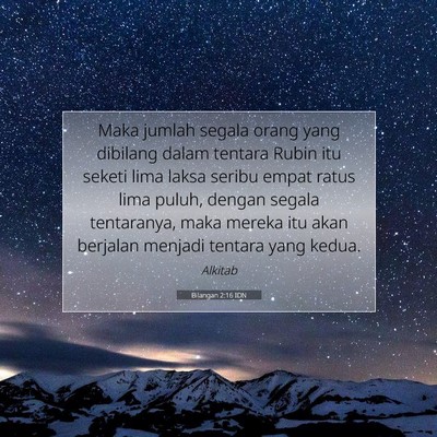 Bilangan 2:16 Ayat Alkitab Dijelaskan