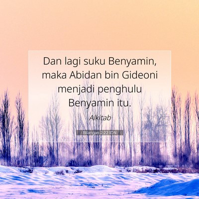 Bilangan 2:22 IDN Gambar Ayat Alkitab