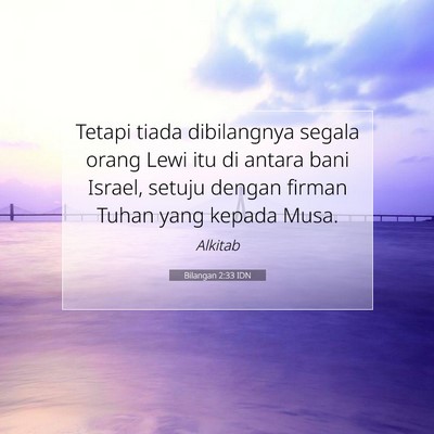 Bilangan 2:33 IDN Gambar Ayat Alkitab