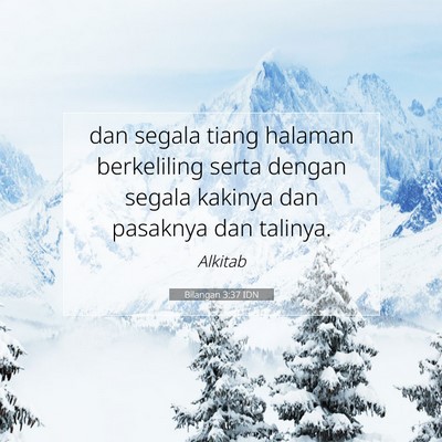 Bilangan 3:37 Ayat Alkitab Dijelaskan