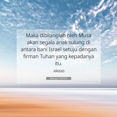 Bilangan 3:42 Ayat Alkitab Dijelaskan