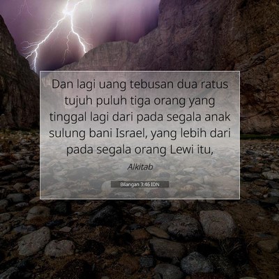 Bilangan 3:46 Ayat Alkitab Dijelaskan